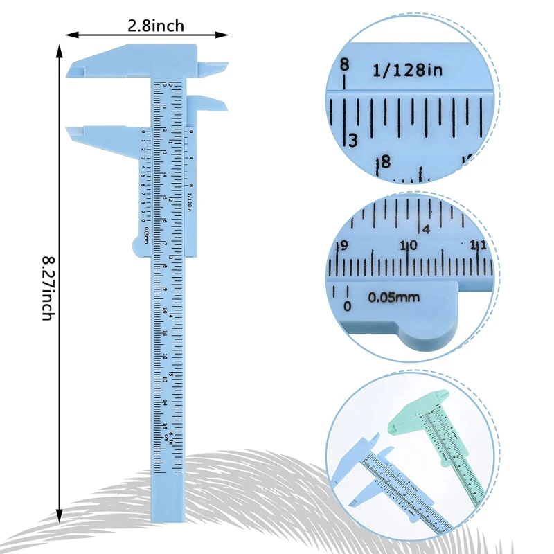 Eyebrow Measuring Ruler