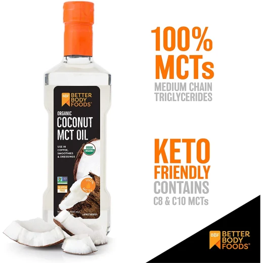 Better Body Food Organic Liquid Coconut MCT Oil, 500 Ml - Better Body Food - Image 4