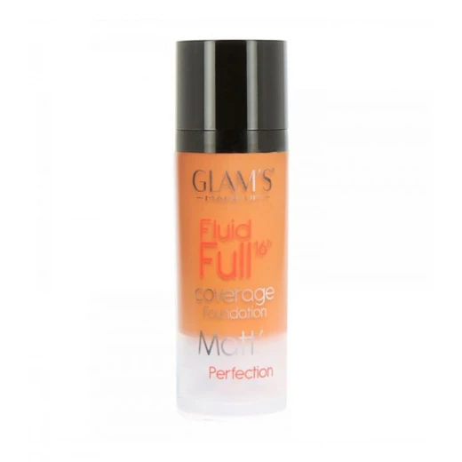 كريم أساس Glam's Fluid Full بلمسة نهائية غير لامعة لجميع أنواع البشرة تغطية مثالية كريم أساس Glam's Fluid Full بلمسة نهائية غير لامعة لجميع أنواع البشرة تغطية مثالية