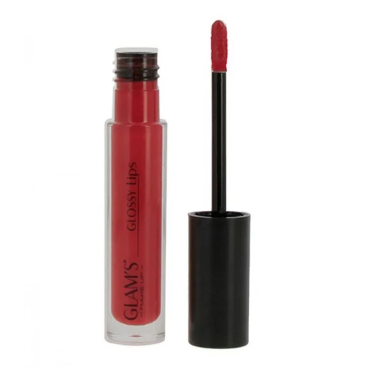 Glam's Glossy Lips Red Emotion 117 Vinyl Finish Hydrating Lip Gloss for Glam Look - Glam's - Image 2