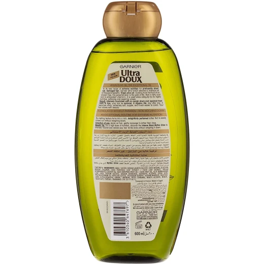 Garnier Ultra Doux Olive Replenishing Shampoo, 600 ml - Garnier - Image 2