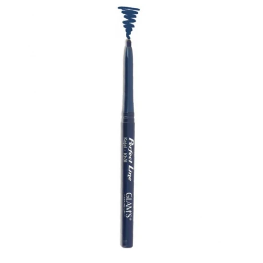 Glam's Perfect Line Blue 717 Waterproof Eyeliner for Precise Application Long Lasting Eye Makeup