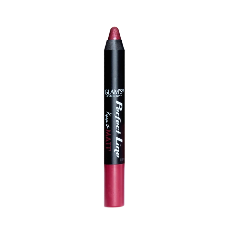 Glam's Perfect Line 771 Matte Lipstick Long Lasting Bold Color Defined Lips Makeup - Glam's perfect line