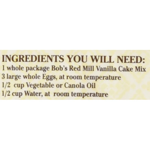 Bobs Red Mill Cake Flour, Vanilla, 539gram - Bob's Red Mill - Image 2