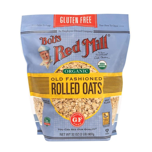 Bob's Red Mill Gluten Free Organic Old Fashioned Rolled Oats, 907gram Bob's Red Mill Gluten Free Organic Old Fashioned Rolled Oats, 907gram
