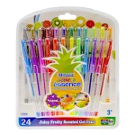 Bazic 24 Scented Glitter Color Essence Gel Pen - Bazic