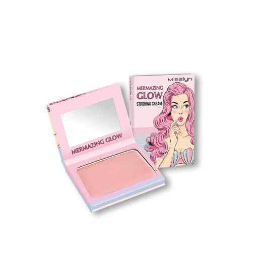 Misslyn Mermazing Glow Strobing Cream Highlighter Makeup for All Skin Types Radiant Glow Misslyn Mermazing Glow Strobing Cream Highlighter Makeup for All Skin Types Radiant Glow