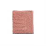 Nova Home Pretty Collection Bath Mat Towel, Cotton, Coral Color - Nova Home