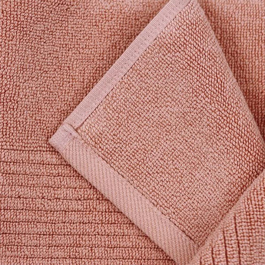 Nova Home Pretty Collection Bath Mat Towel, Cotton, Coral Color - Nova Home - Image 2