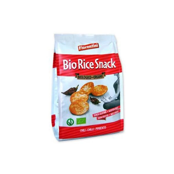 Fiorentini Org GF Mini Rice Snack Chili, 40gram - Fiorentini