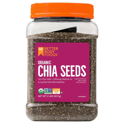 Better Body Food Organic Chia Seeds, 567gram Better Body Food Organic Chia Seeds, 567gram