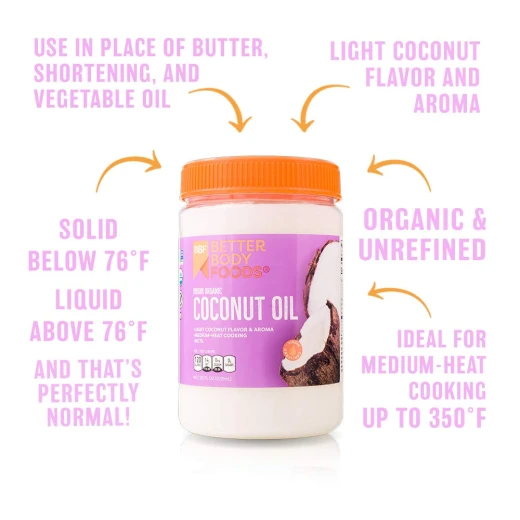 Better Body Food Organic Coconut Oil, 458ml - Better Body Food - Image 5