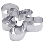 Dr.Oetker Gingerbread Man Cutter, 3Pcs, Stainless Steel - Dr.Oetker
