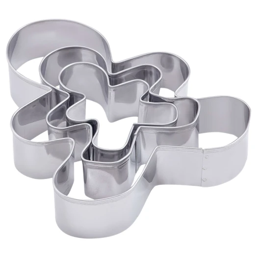 Dr.Oetker Gingerbread Man Cutter, 3Pcs, Stainless Steel Dr.Oetker Gingerbread Man Cutter, 3Pcs, Stainless Steel