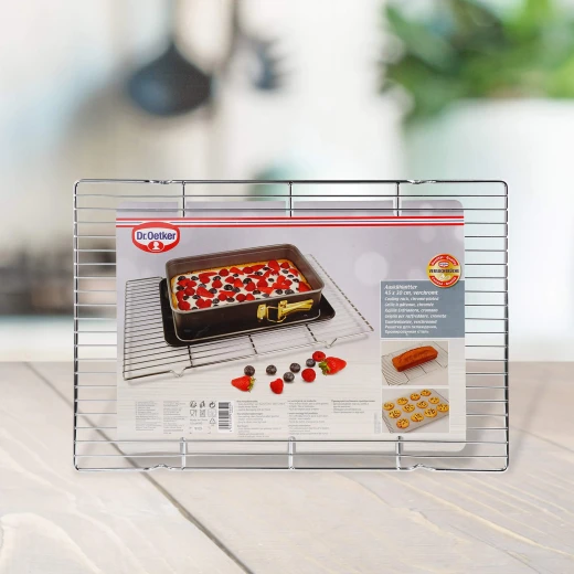 Dr. Oetker Cake Rack, Steel, Silver Color - Dr.Oetker - Image 2