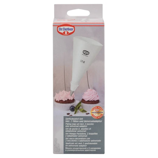 Dr. Oetker Piping Bag, Including 2 Nozzles and Universal Adapter - Dr.Oetker - Image 2