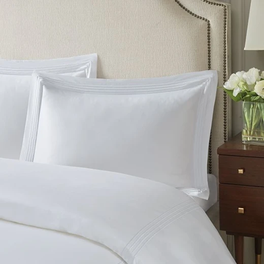Nova Home Cruise Pillow Sham, Cotton, 2 Pieces Set, White Color Nova Home Cruise Pillow Sham, Cotton, 2 Pieces Set, White Color