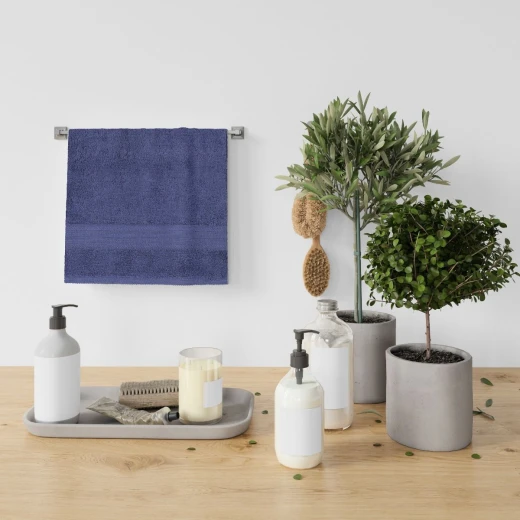 Nova home towel, cotton, navy color - Nova Home - Image 2