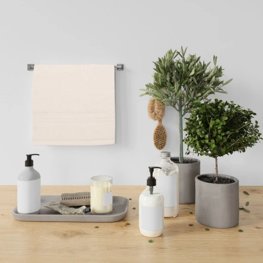 Nova Home Towel, Cotton, Off-White Color - Nova Home - Image 4