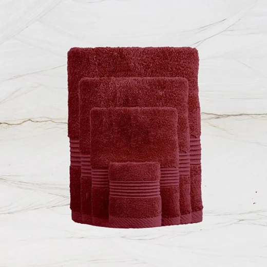 Nova Home Pretty Collection Towel, Cotton, Burgundy Color, 100*150 CM - Nova Home - Image 2