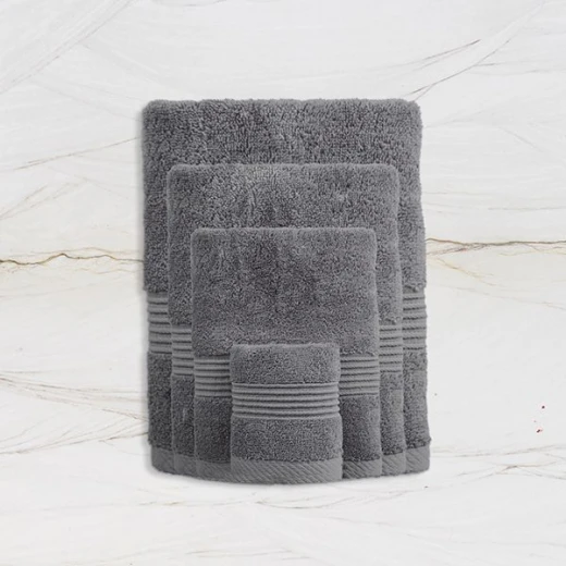 Nova home pretty collection towel, cotton, grey color, 33*33 cm - Nova Home - Image 2