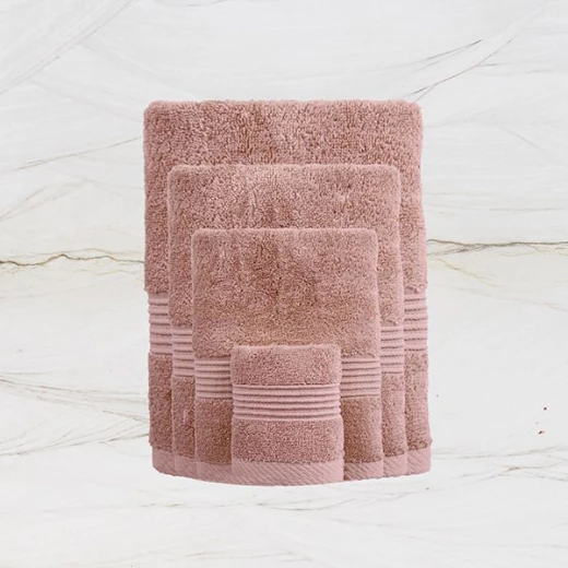 Nova home pretty collection towel, cotton, salmon color, 50*100 cm - Nova Home - Image 2
