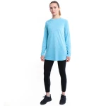 RB Women's Long Sleeve Training Top, Small Size, Blue Color - RB