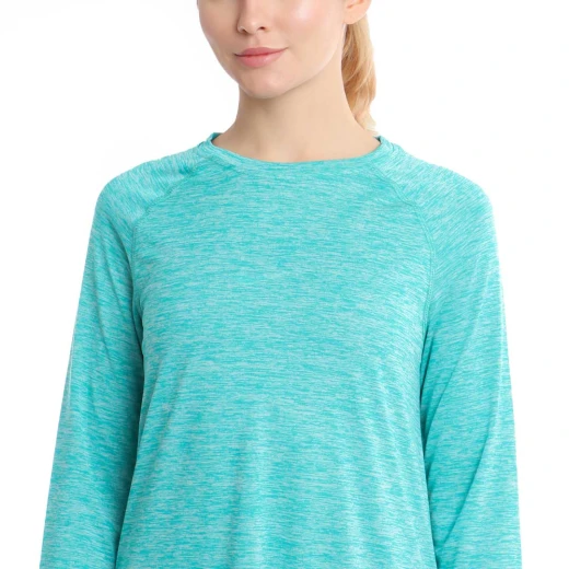 RB Women's Long Sleeve Training Top, Small Size, Earth Green Color - RB - Image 4