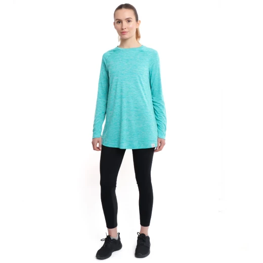 RB Women's Long Sleeve Training Top, Medium Size, Earth Green Color RB Women's Long Sleeve Training Top, Medium Size, Earth Green Color