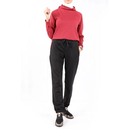 RB Women's Jogger Sweatpants, X Large Size, Black Color - RB - Image 4