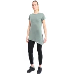 RB Women's Side High-Low T-Shirt, X Large Size, Green Color - RB