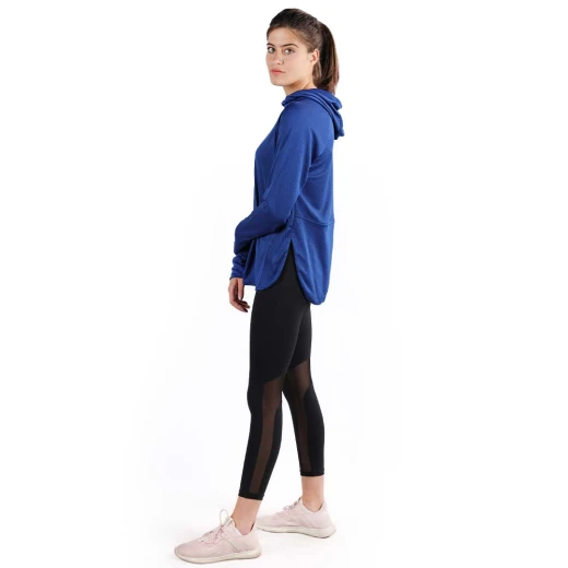 RB Women's Short Running Hoodie, Small Size, Royal Blue Color - RB - Image 3