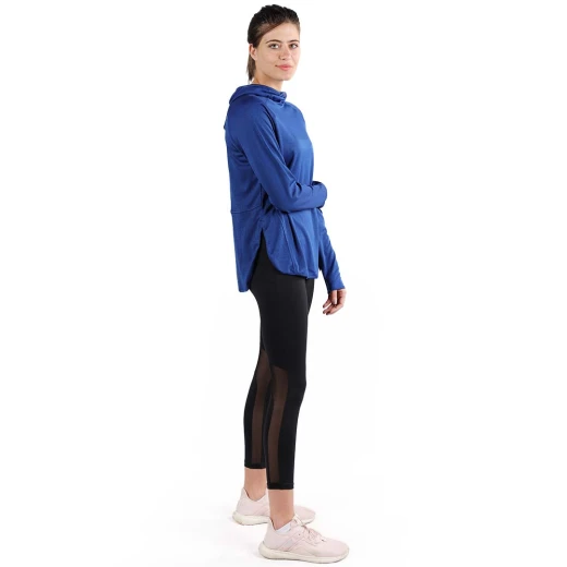 RB Women's Short Running Hoodie, Large Size, Royal Blue Color - RB - Image 4