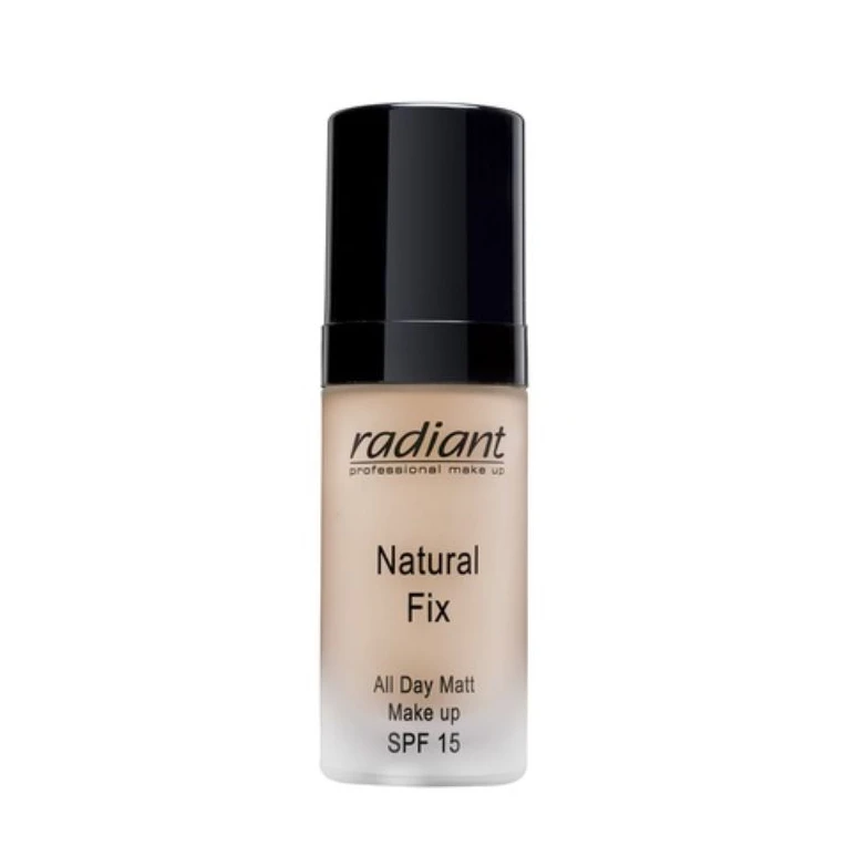 Radiant Professional Matte Foundation Caramel 02 SPF 15 Full Coverage Long Lasting Makeup for All Skin Types - Radiant