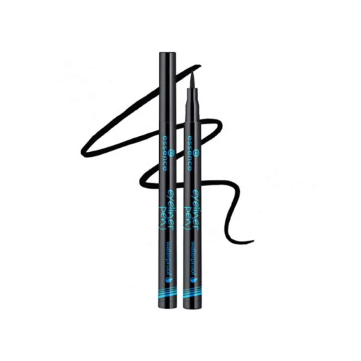 Essence Waterproof Eyeliner Black 01 Long Lasting Smudge Proof Makeup Pen Precise Application - Essence - Image 4