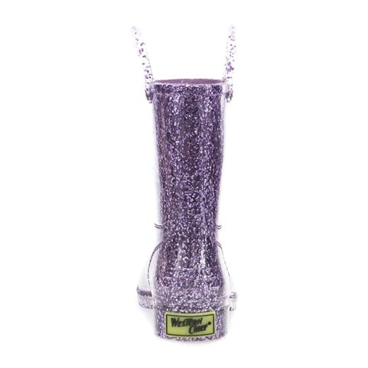 Western Chief Kids Glitter Rain Boots, Purple Color, Size 24 - Western Chief - Image 5
