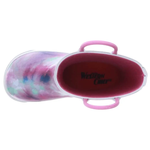 Western Chief Tie Dye Glitter Rain Boot for Kids, Size 20 - Western Chief - Image 2