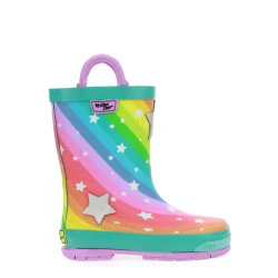 Western Chief Kids Superstar Rain Boot, Teal Color, Size 25
