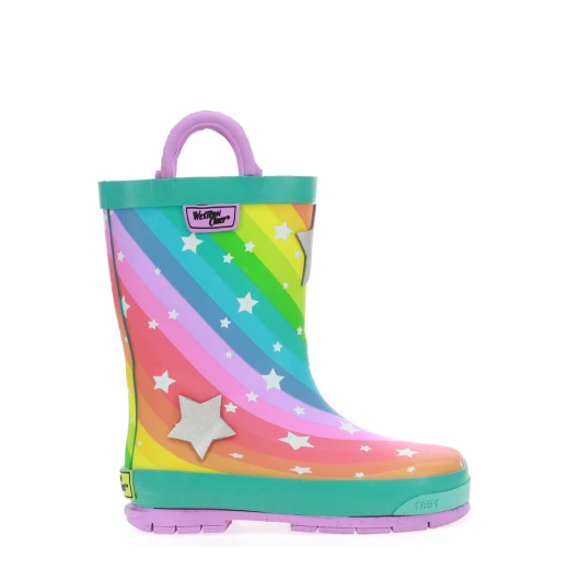 Western Chief Kids Superstar Rain Boot, Teal Color, Size 27 Western Chief Kids Superstar Rain Boot, Teal Color, Size 27