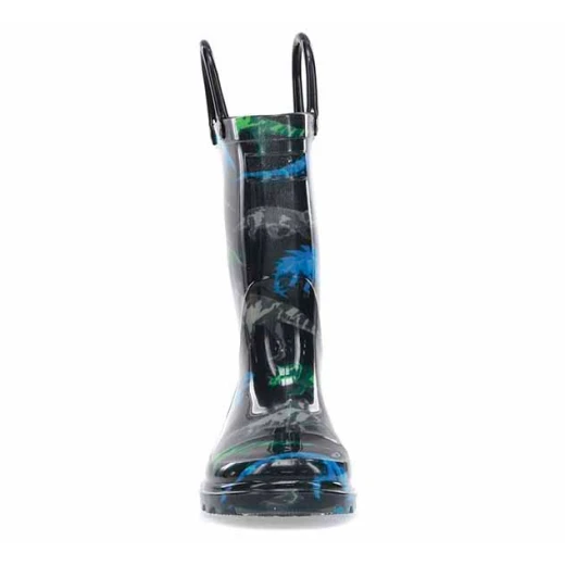 Western Chief Kids Dinosaur Friends Lighted Rain Boot, Black Color, Size 20 - Western Chief - Image 3