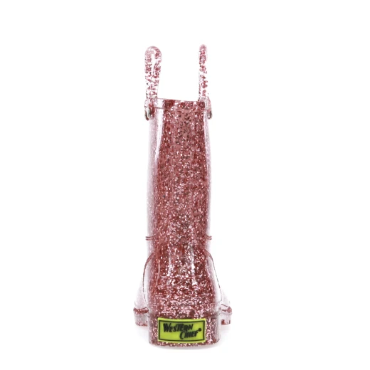 Western Chief Kids Glitter Rain Boots, Rose Gold Color, Size 32 - Western Chief - Image 5