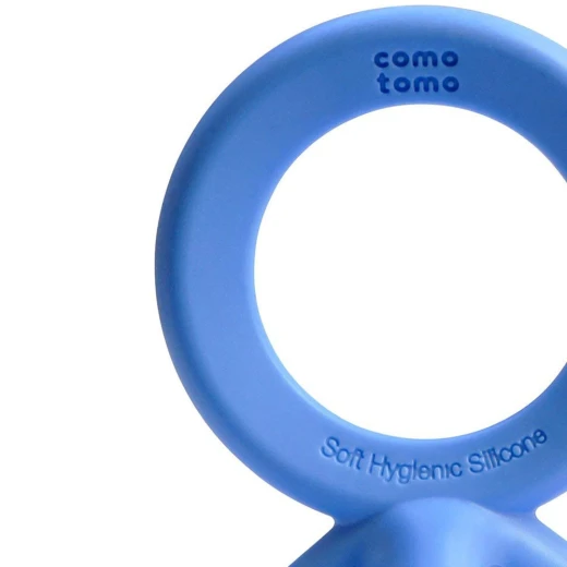 Comotomo Baby Finger Sized Silicone Teether, Blue Color - Comotomo - Image 3
