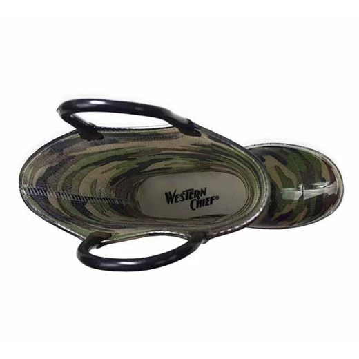 Western Chief Kids Camo Lighted Rain Boots, Green Color, Size 25 - Western Chief - Image 4