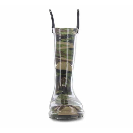 Western Chief Kids Camo Lighted Rain Boots, Green Color, Size 25 - Western Chief - Image 5