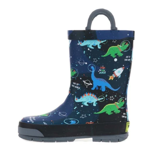 Western Chief Kids Space Dinosaurs Rain Boot, Navy Color, Size 36 - Western Chief - Image 2