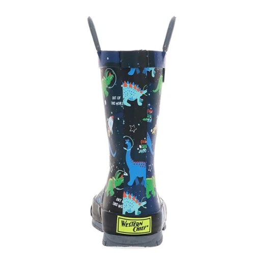 Western Chief Kids Space Dinosaurs Rain Boot, Navy Color, Size 36 - Western Chief - Image 3