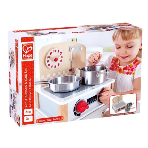 Hape 2-in-1Kitchen&Grill Set - Hape - Image 2
