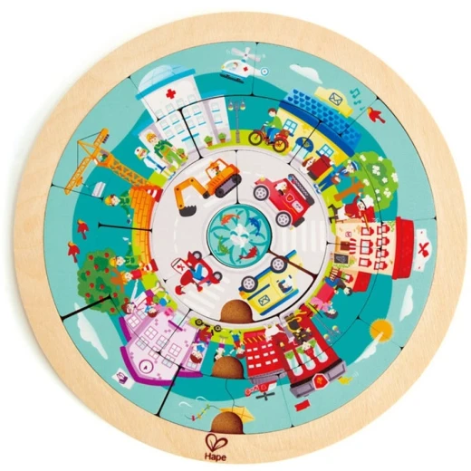 Hape Jobs Roundabout Puzzle Hape Jobs Roundabout Puzzle