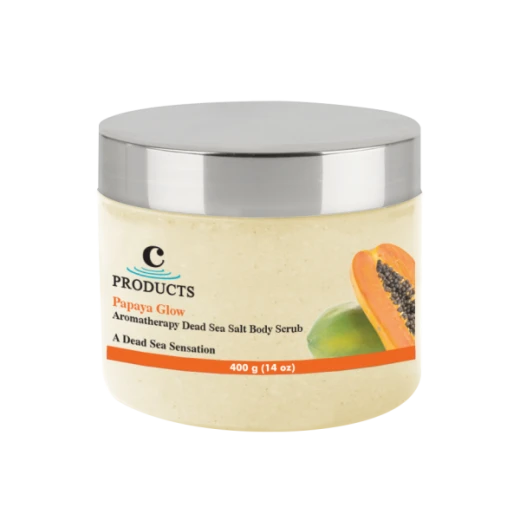 C-Products Papaya Glow Aromatherapy Body Scrub, 400 Gram - C-Products - Image 2