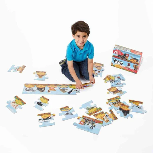 Melissa & Doug Alphabet Train Floor Puzzle, 28 Pieces - Melissa &amp; Doug - Image 2